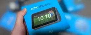 sorteio alexa echo show desfoque