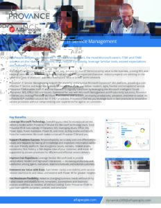 Factsheet It Service Management Provance En