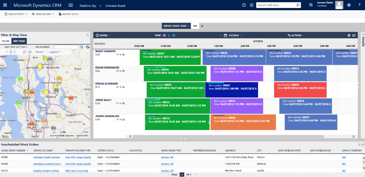 Field Service für Microsoft Dynamics 