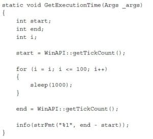 Ax 2012 Data Normalization Part 3 Calculating Execution Times Screen 1