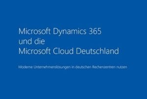 Microsoft Dynamics 365 Und Die Microsoft Cloud Deutschland