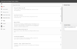 Figure 1 – Admin Command Center View