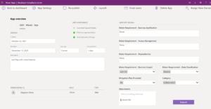 Figure 10 – App overview