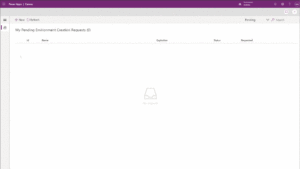 Figure 4 – New Environment Creation Request