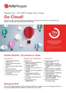 Cloud Migration 1 Pager