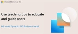 teaching tips in Business Central