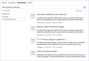 Dynamics 365 Customer Service Knowledge Base 1