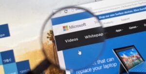 Header banner microsoft page