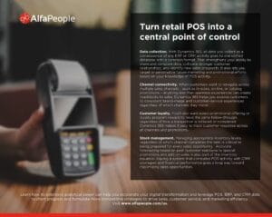Turn retail POS into a central point of control 1
