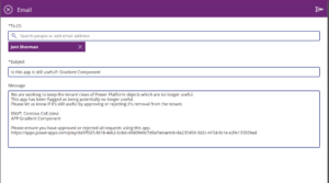 Figure 8 – Cleanup Old Objects App admin view – Send notification