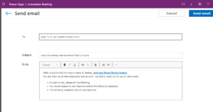 6. When the solution is finished we going to send the e mail to the tester.
