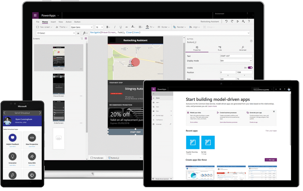 power apps devices