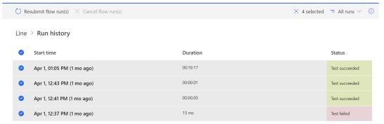 Re-submit flere failed runs på én gang