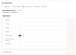 Opret og deltag i Teams-møder fra in-app Appointments