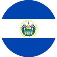 El Salvador Round Flag