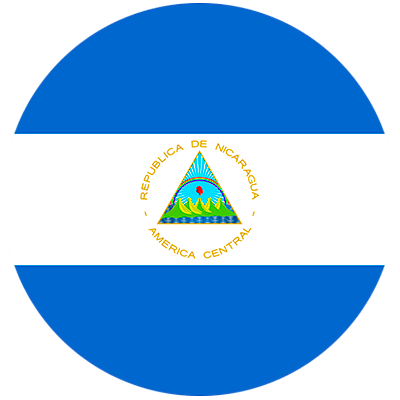 Nicaragua Round Flag alpha