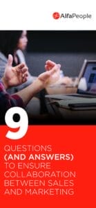 E Book 9 Questions And Answers To Ensure Collaboration Between Marketing And Sales Alfapeople