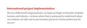 International Project Implementation
