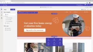 Microsoft Power Pages screen