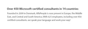 Over 450 certified consultants