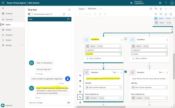 Fig 4: ChatGPT response after identifying the Intent type.