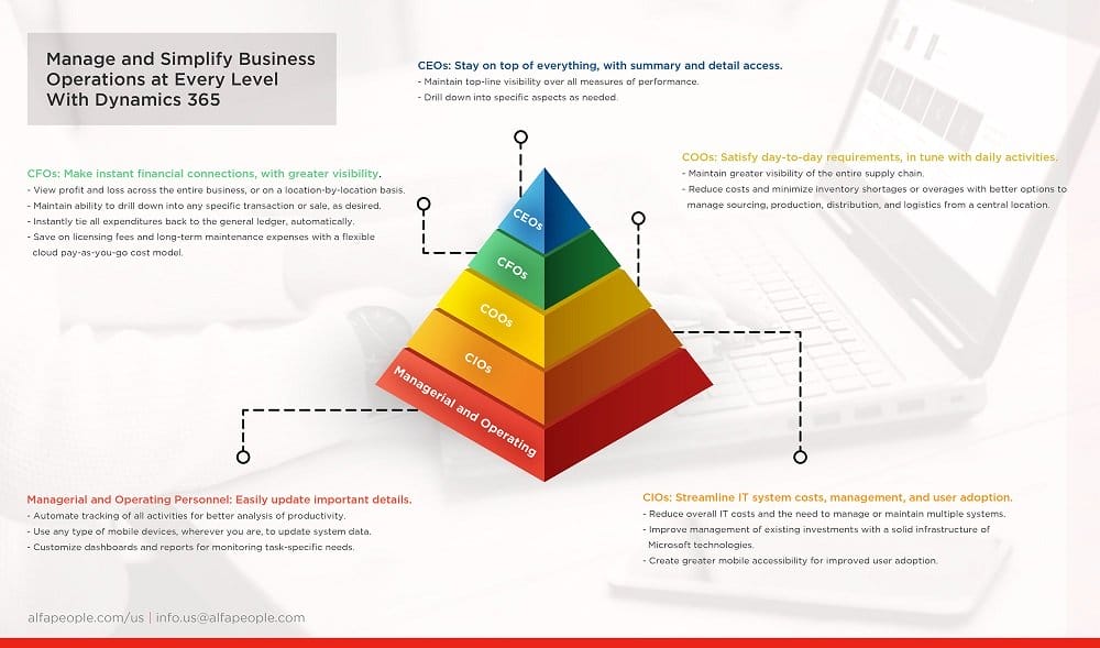 Infographic: Manage and Simply Business Operations at Every Level with Dynamics 365