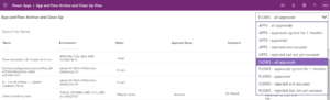 Figure 10 – App and Flow Archive and Clean Up view