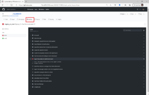 Figure 4 – Deploy’s log on GitHub