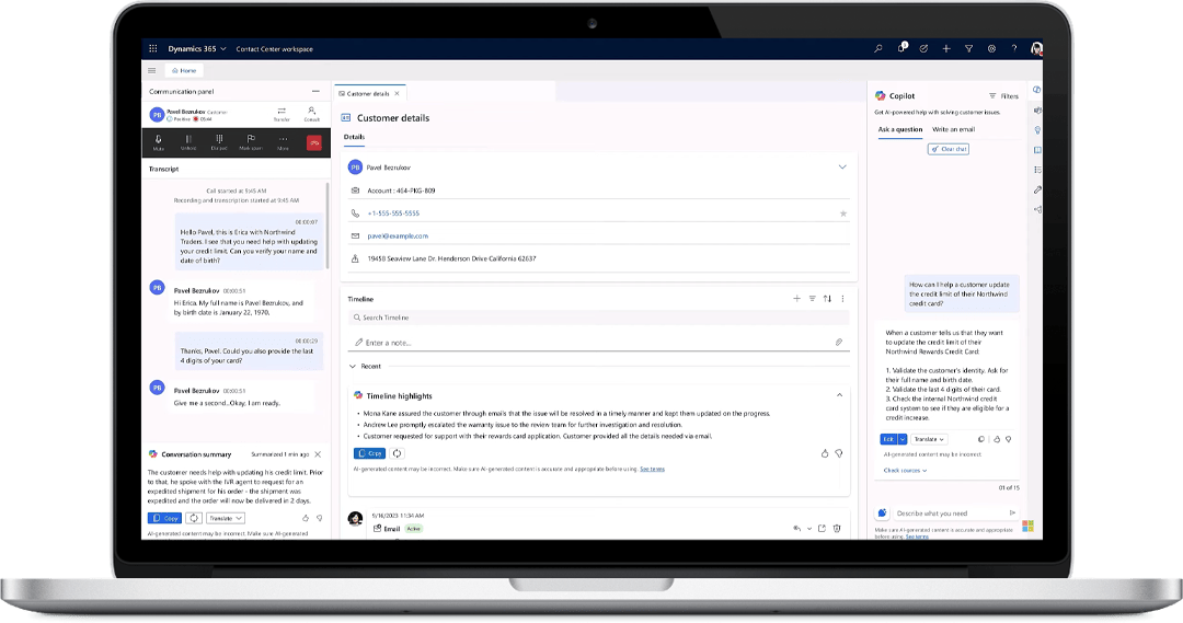 Web Contact Center Function Screens