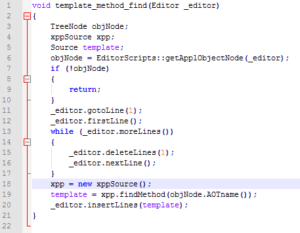 Ax 2012 Data Normalization Part 2 Generate The Find Method With A Snippet Code Screen 3 1