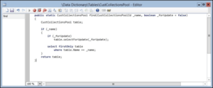 Ax 2012 Data Normalization Part 2 Generate The Find Method With A Snippet Code Screen 6 1