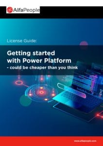 Alfapeople Power Platform License Guide