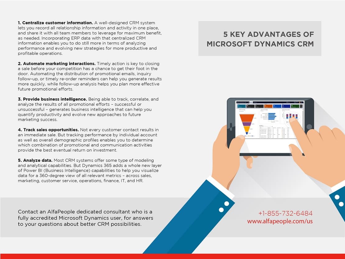 Infographic: 5 Key Advantages of Dynamics CRM