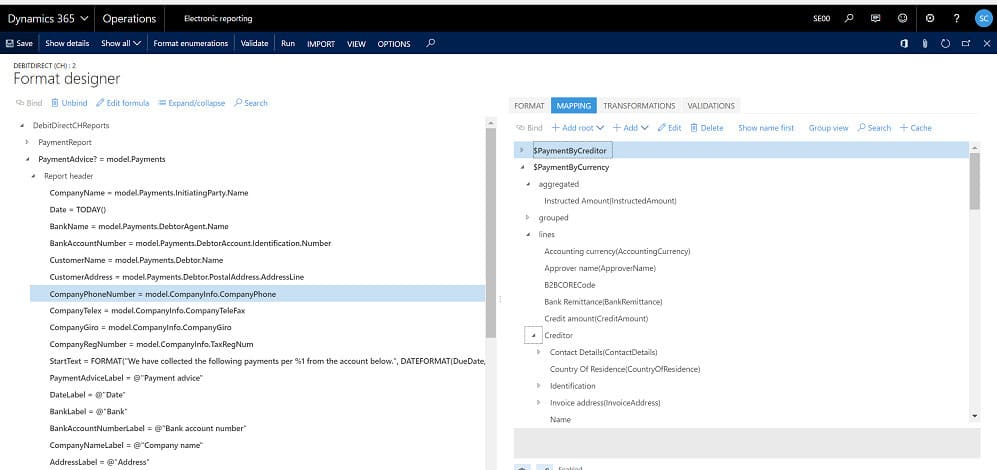 Electronic Reporting In Microsoft Dynamics 365 For Operations Image6