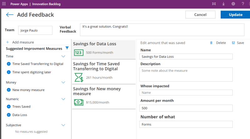8. Here, we have the feedback sent by the user.