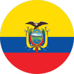 ecuador flag round