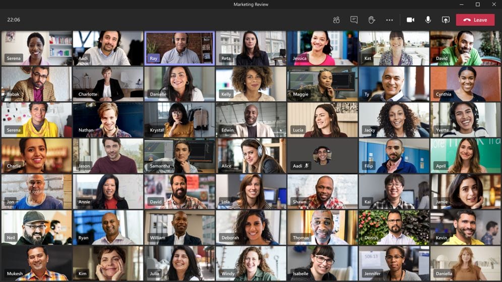 Microsoft Teams as collaboration-tool and how you use it more efficiently in your company - Teams Gallery Mode